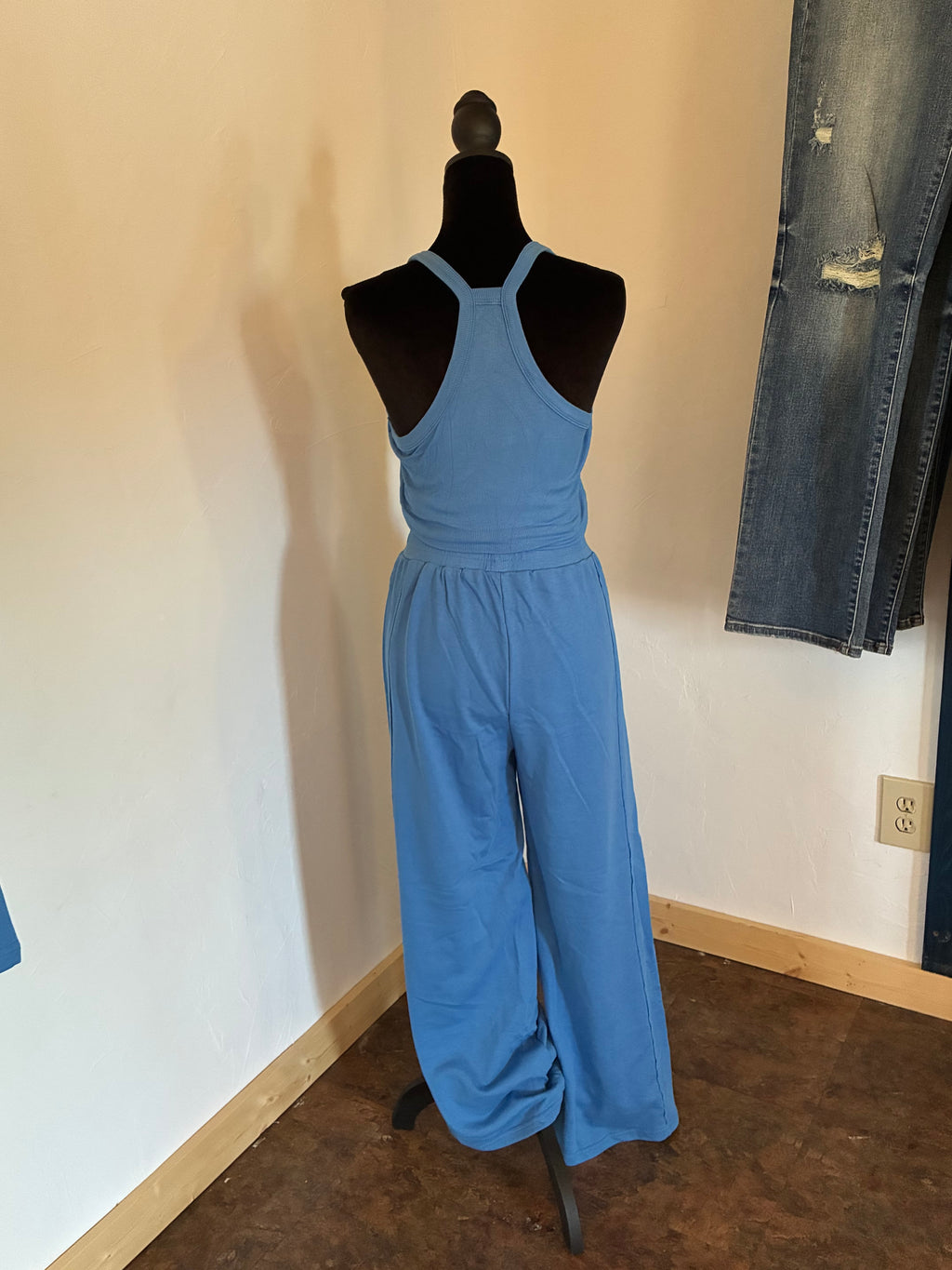 Ribbed Tank Top & Sweatpants Set