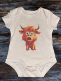 Baby Highland Cow Onesie 20% Discount