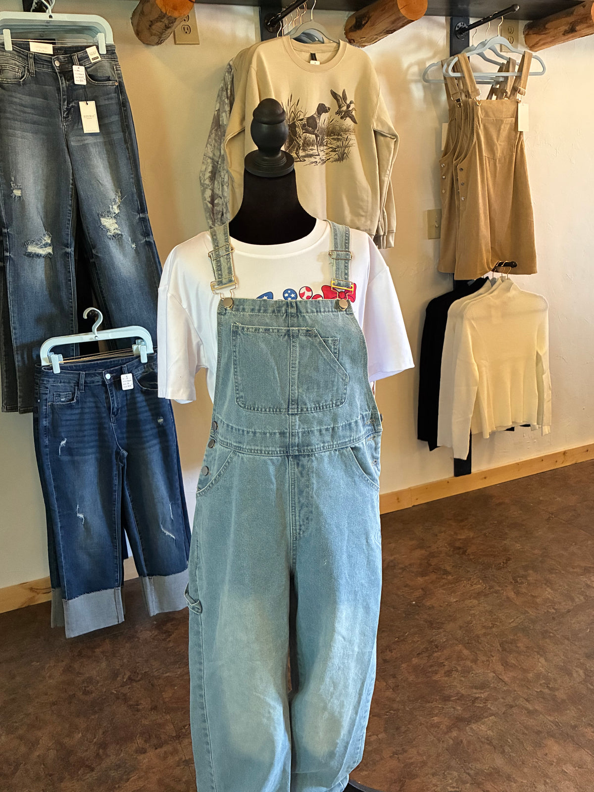 Denim Overalls