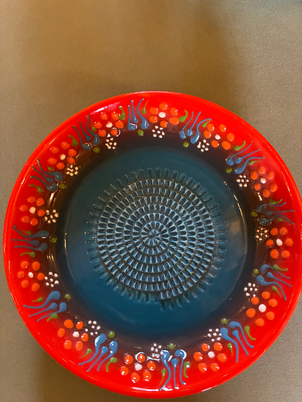 Ceramic Grater Bowl 7”