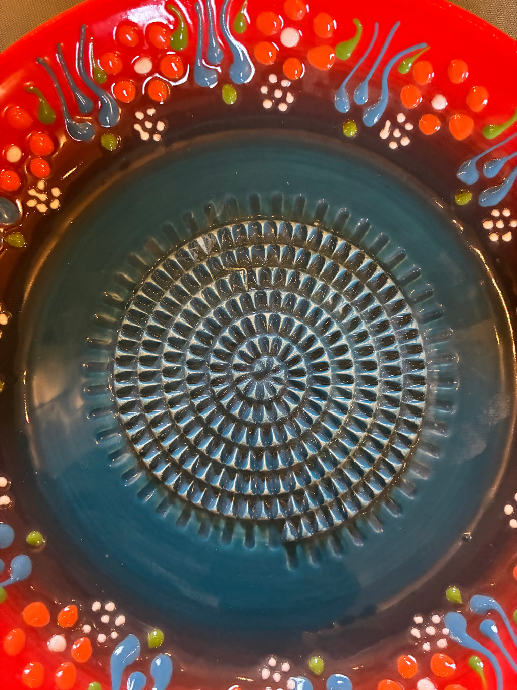 Ceramic Grater Bowl 7”