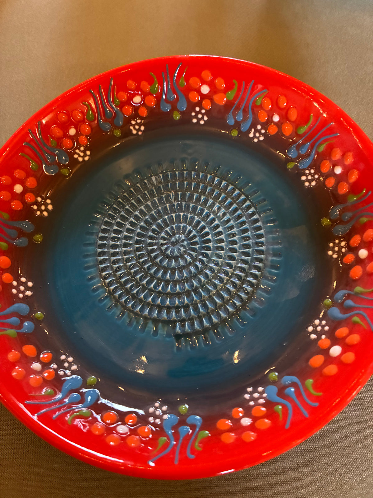 Ceramic Grater Bowl 7”