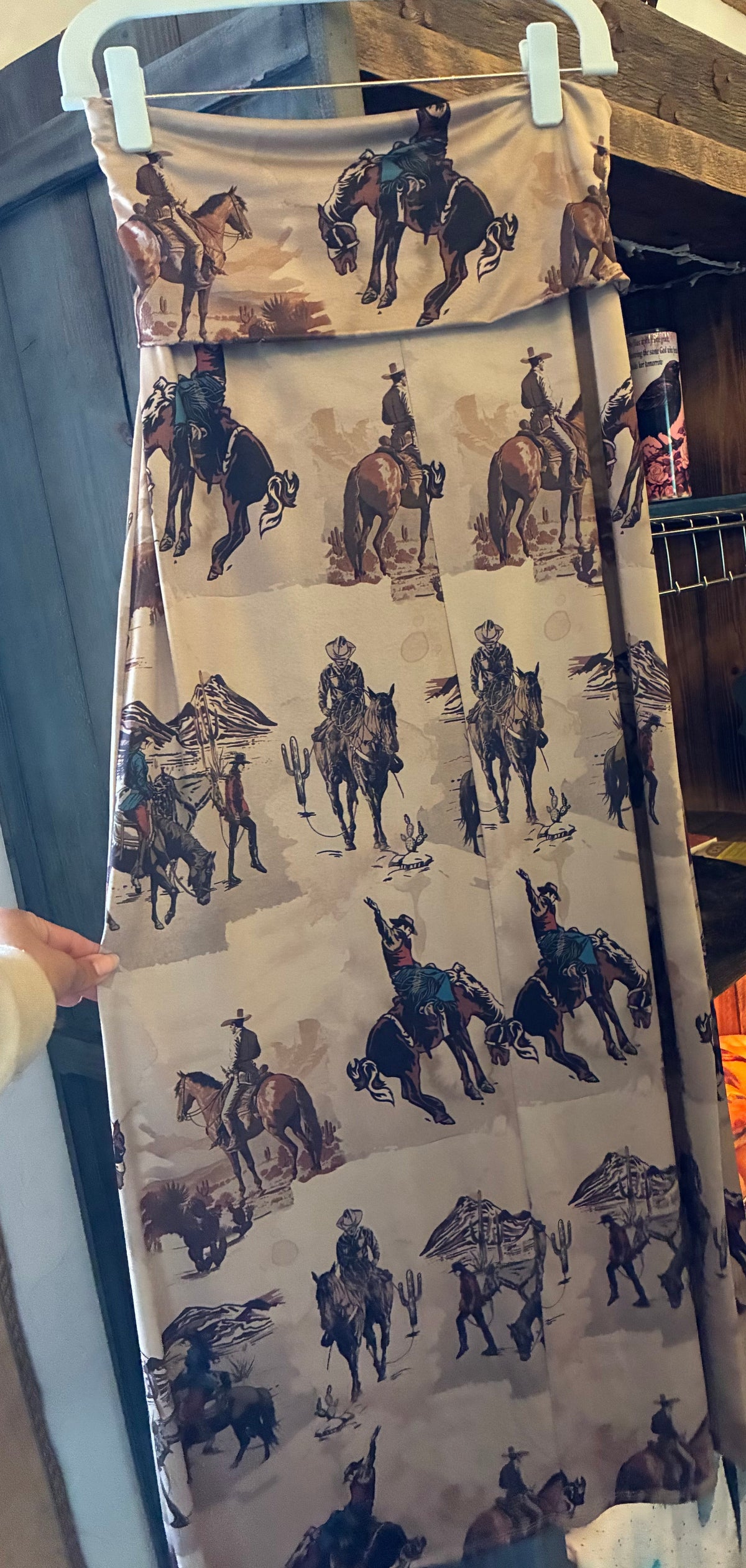 Western Cowboy Print Skirt
